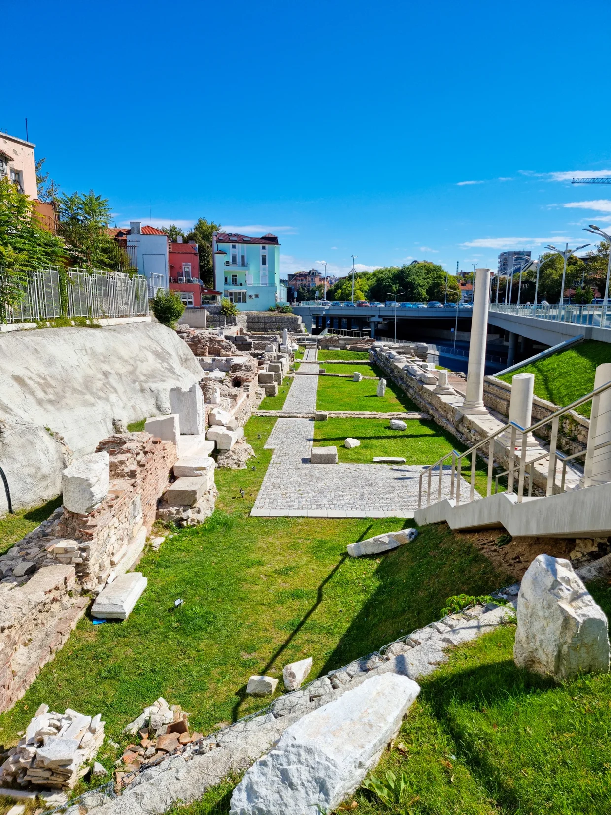 Roman Forum excavations in the city center