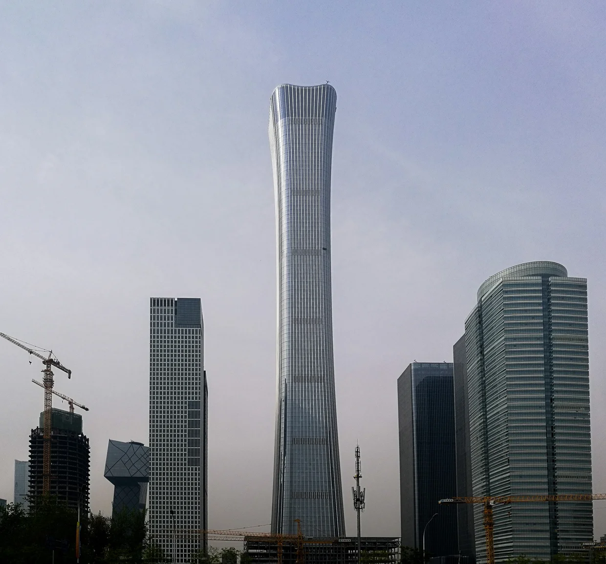 Beijing skyline on a hazy day