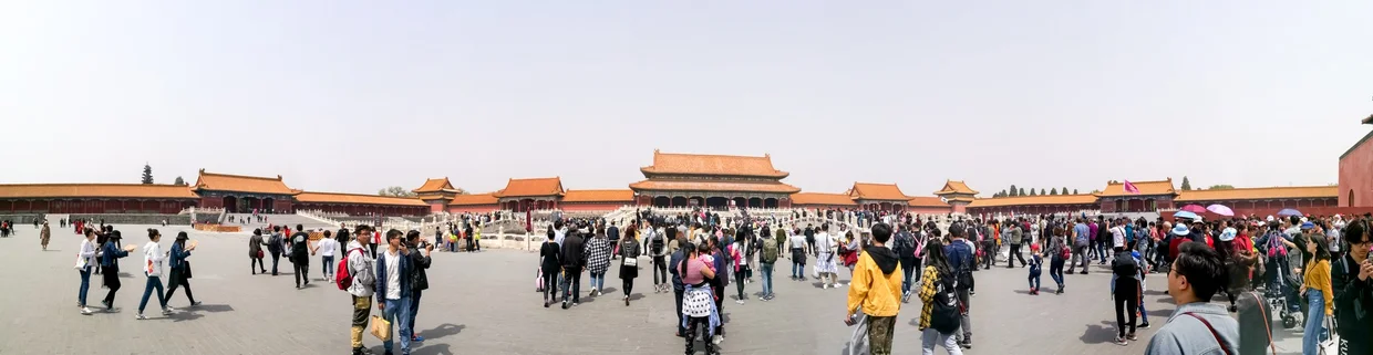 The Forbidden City on a busy day