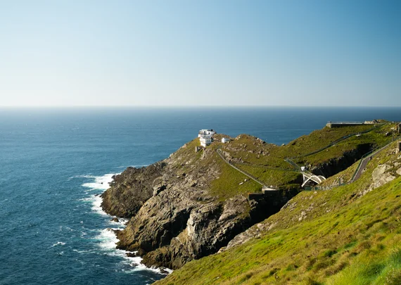 Mizen Head lighthouse and signal station from the cliff path above