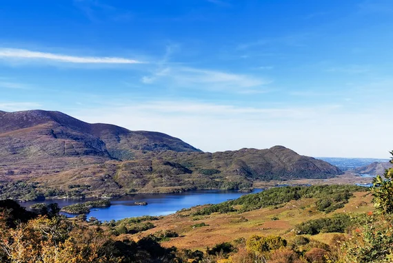 Killarney lakes and mountains panorama