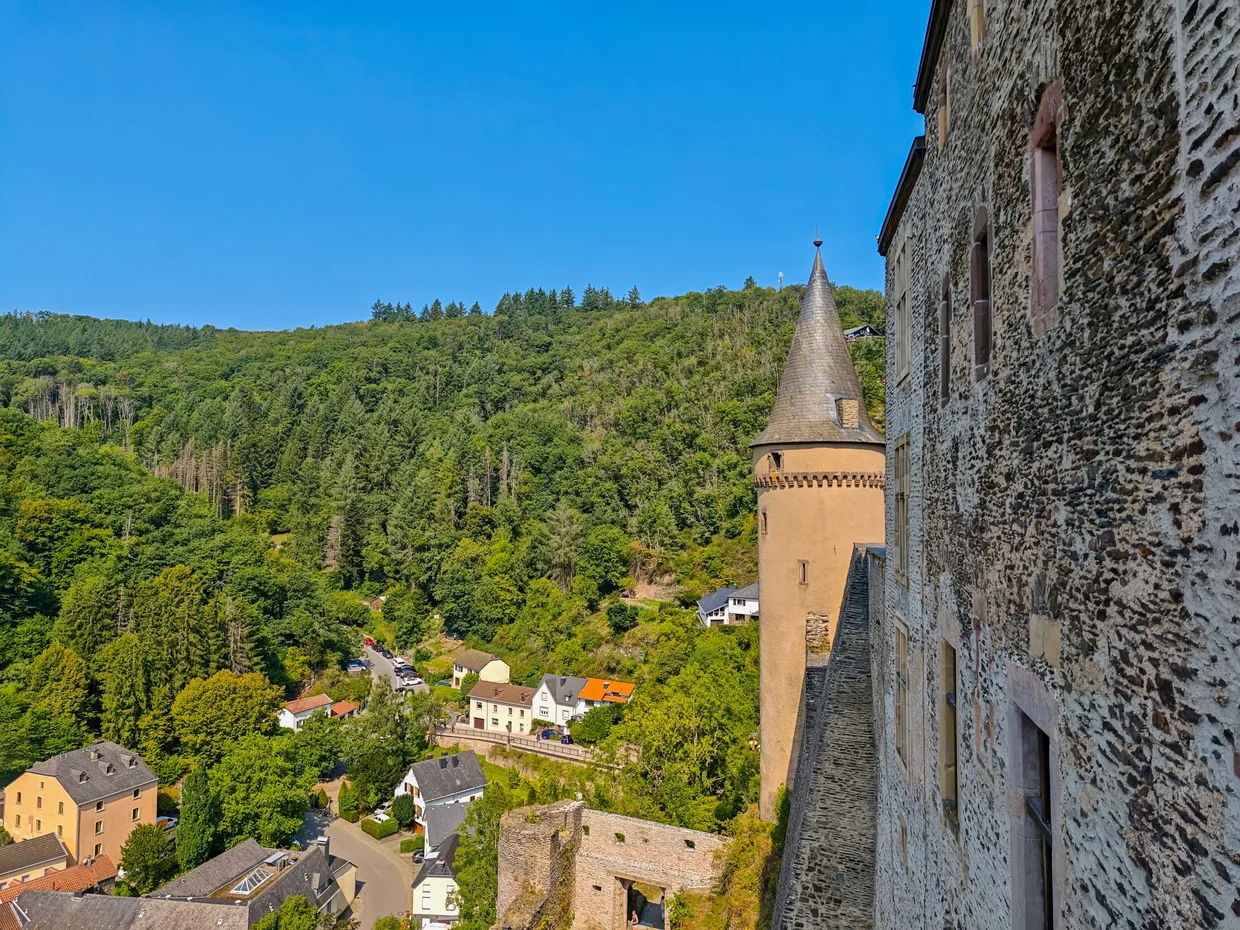 view from the castle walls