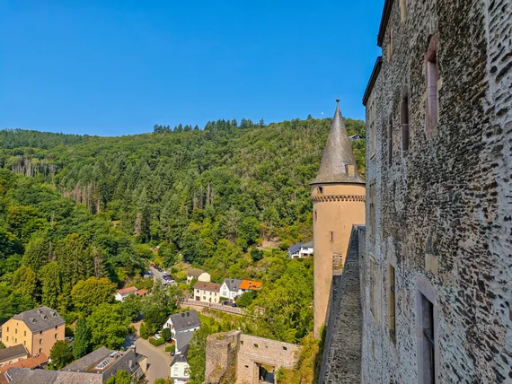 view from the castle walls