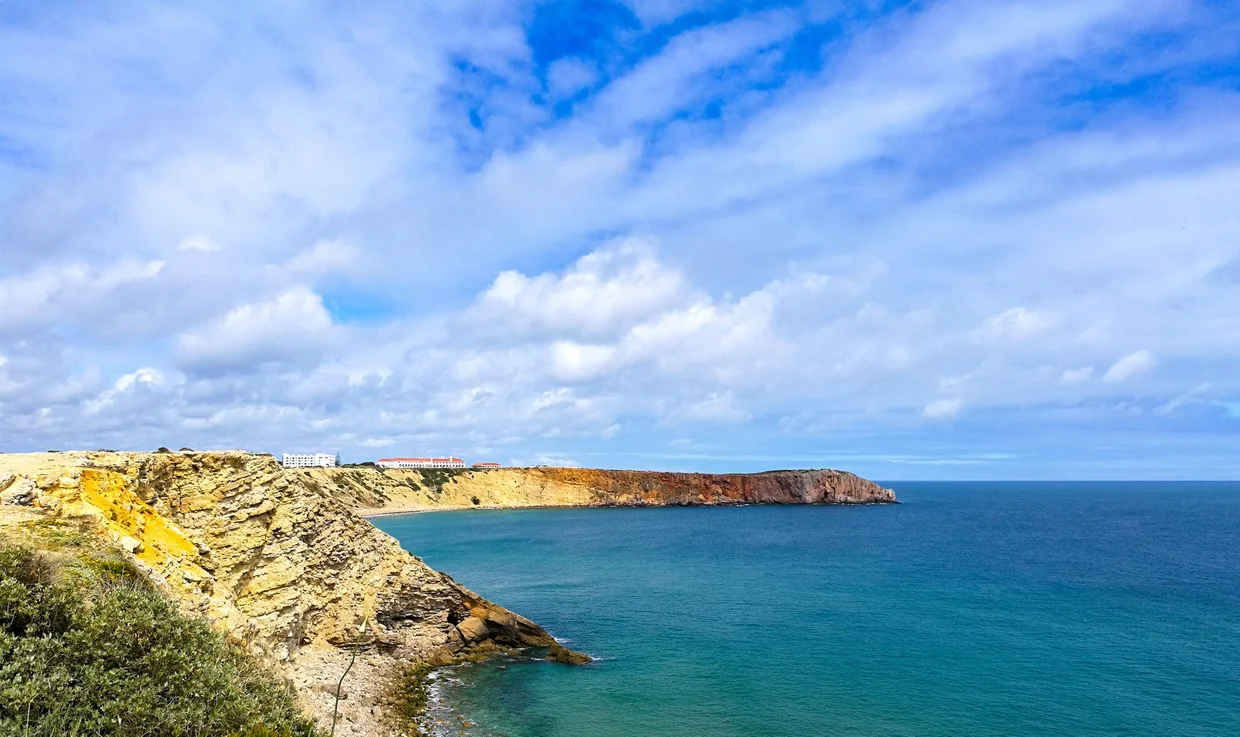 The dramatic cliffs at Sagres, where Portugal meets the Atlantic