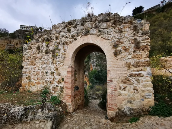 Old stone arch near the gorge