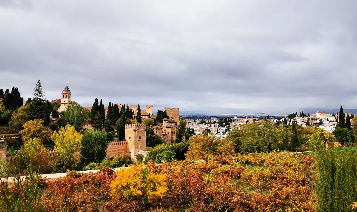 The Alhambra complex seen from the Generalife