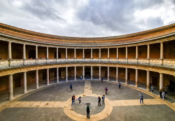 Palace of Charles V circular courtyard