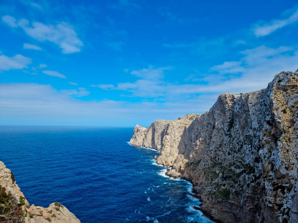 Cap de Formentor, where the cliffs drop straight into impossibly blue water