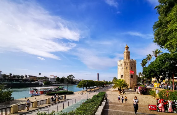 Torre del Oro on the Guadalquivir in Seville