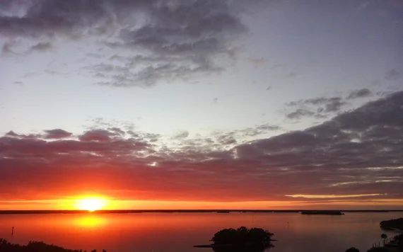 Sunset over the Gulf