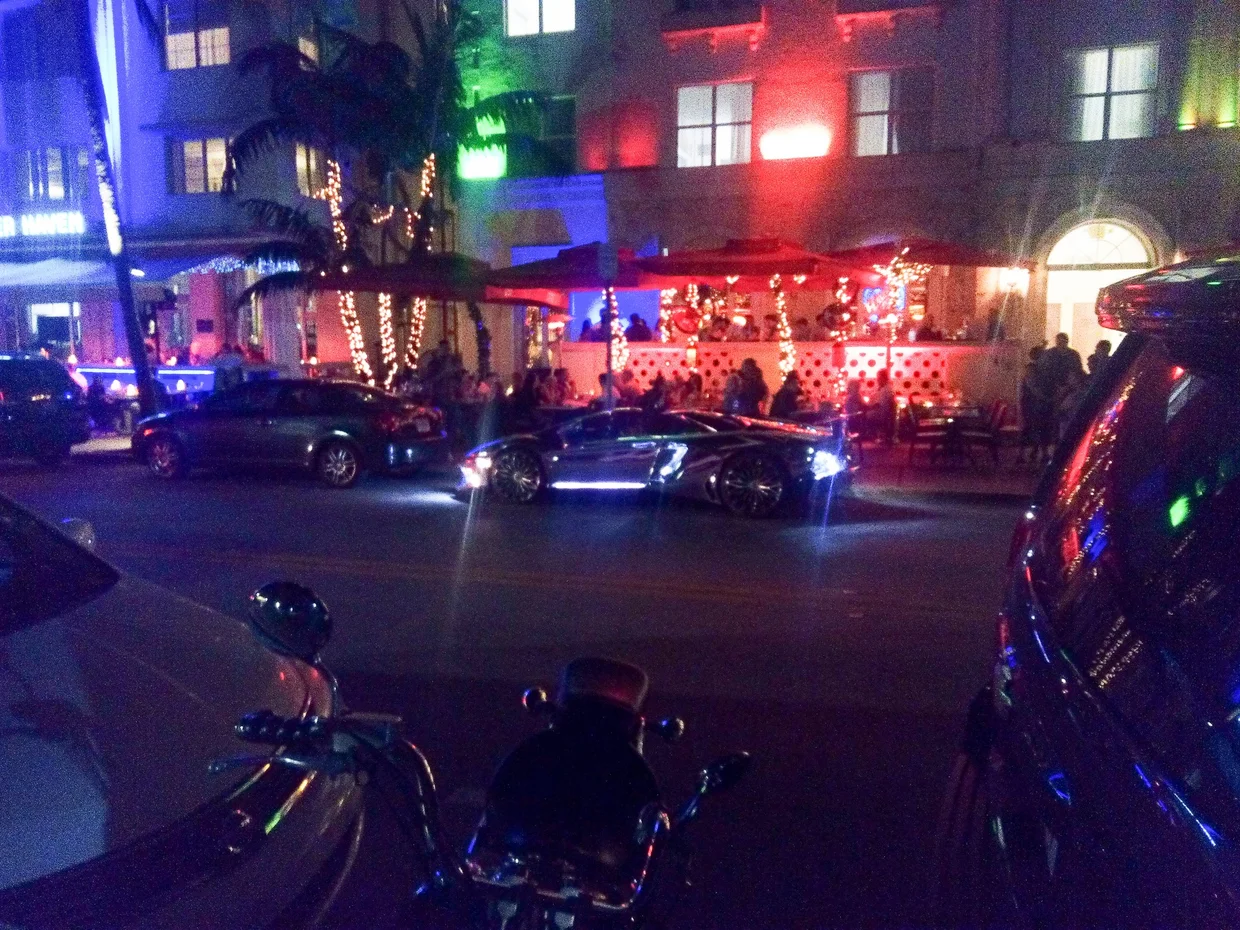 Ocean Drive at night